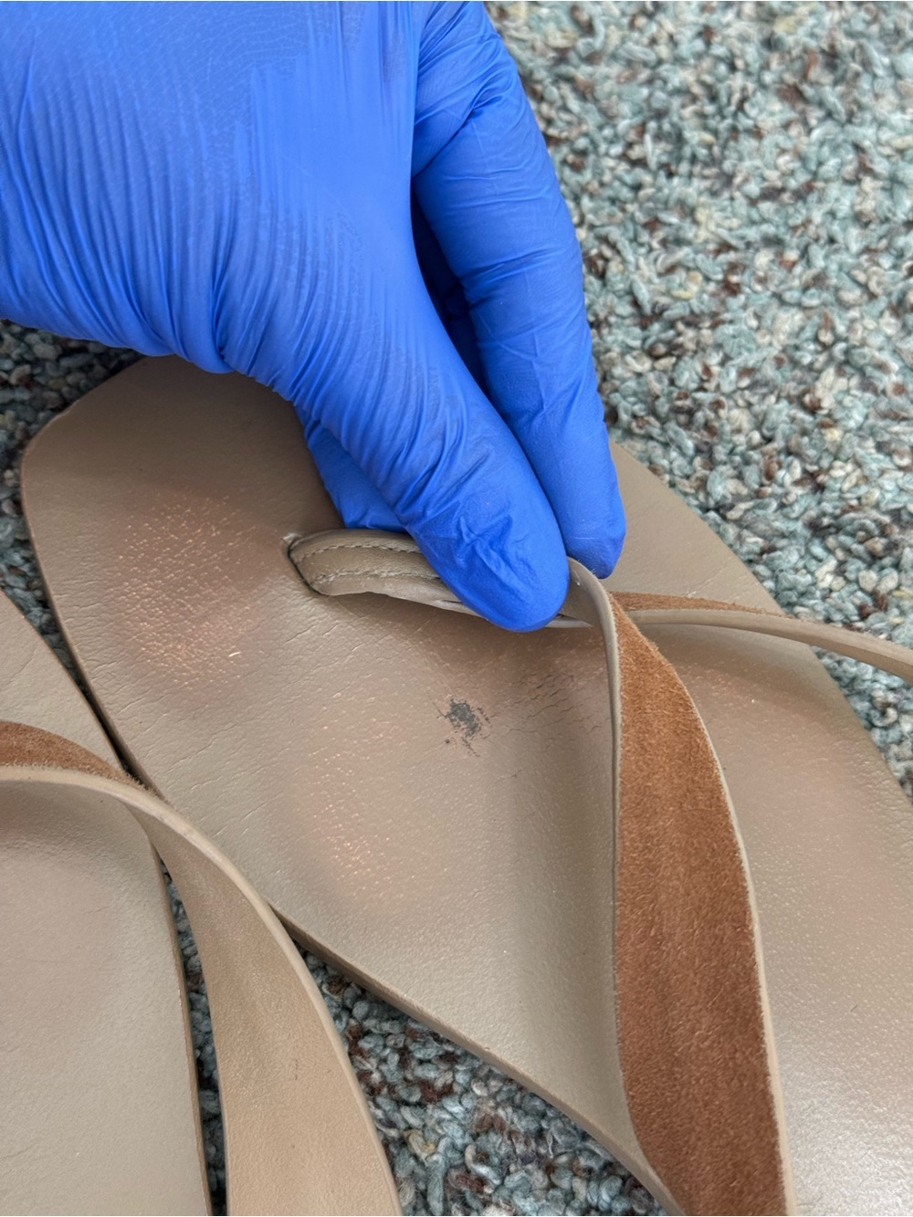 A.EMERY Kinto Leather Flip Flop - tan/Brown, Size 8.5 - Picture 4 of 16